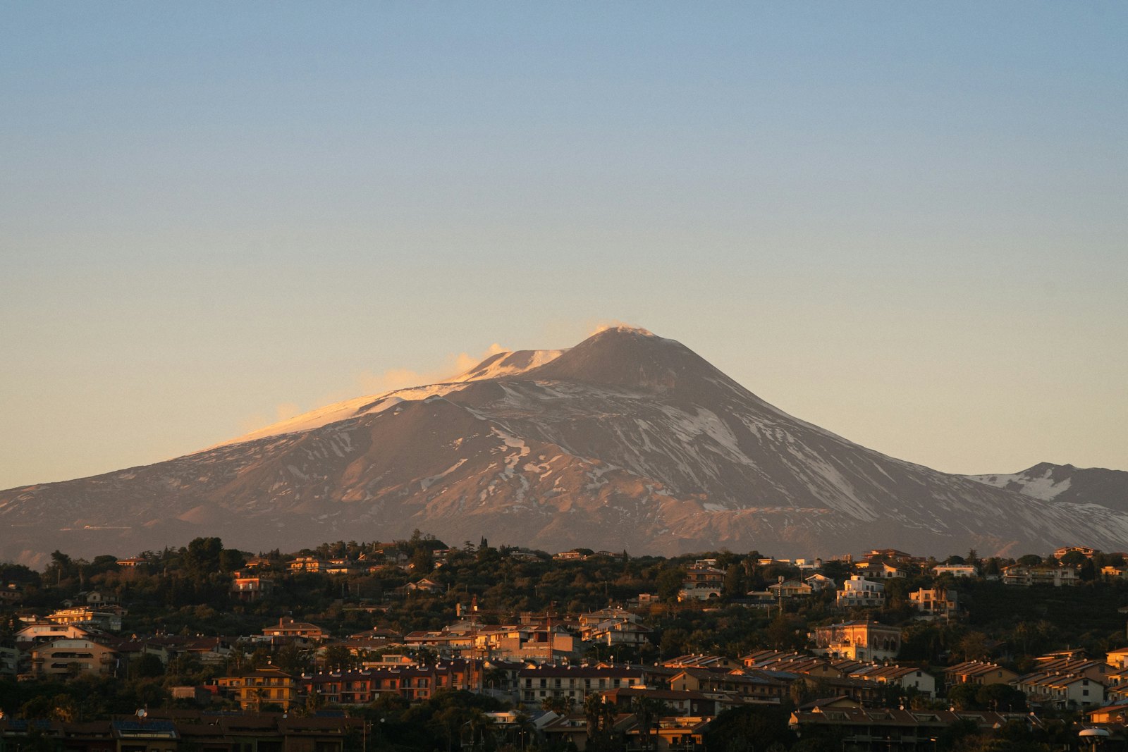 La città di Catania con l'Etna sullo sfondo